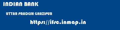 INDIAN BANK  UTTAR PRADESH GHAZIPUR    ifsc code